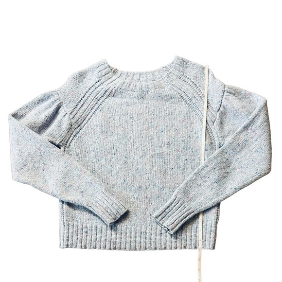 REBECCA TAYLOR LA VIE GORGEOUS LIGHT BLUE SPECKLED PULLOVER SWEATER SIZE XS - Picture 5 of 9